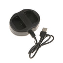 Dual Camera Battery Charger for Canon EOS 5D Mark II EOS 60D EOS 6D EOS 7D