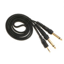 3.5mm to Double 6.5mm M/M Adapter Jack Audio Cable 1m