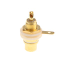 RCA Female Socket Plug Coupler Connector Converter Adaptor for TV DVD PC White