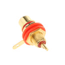 RCA Socket Audio Video Female Cable Connector RCA Female For Audio & Video Red