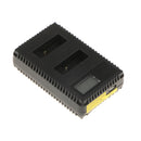 LCD Dual Battery Pack Charging Charger with USB Cable for Gopro Hero 5/6