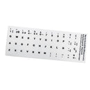Spanish Keyboard Sticker Replacement Letters For Laptop White Background