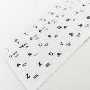 Korean Keyboard Sticker Replacement Letters For Laptop White Background