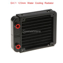 10 Pipe  120mm Radiator Aluminum G1/4inch Threaded for Computer Liquid Cooling