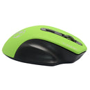 E-1800 Wireless Mouse Adjustable 1600DPI Game Mice For Computer Laptop Green