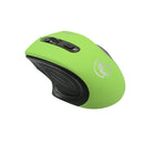 E-1800 Wireless Mouse Adjustable 1600DPI Game Mice For Computer Laptop Green
