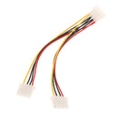7.87inch Fan Molex 4 Pin Power Supply Y Splitter Cable for IDE CD Rom/DVDRW