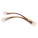 7.87inch Fan Molex 4 Pin Power Supply Y Splitter Cable for IDE CD Rom/DVDRW