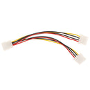 7.87inch Fan Molex 4 Pin Power Supply Y Splitter Cable for IDE CD Rom/DVDRW