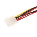 7.87inch Fan Molex 4 Pin Power Supply Y Splitter Cable for IDE CD Rom/DVDRW