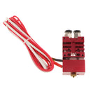 Dual Head Nozzle Extruder 0.4mm/1.75mm HotEnd Mixed Color Switch 3D Printer with cable
