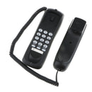 Line Corded Phone Landline Wall Night Light Service Telephone Redial-Black