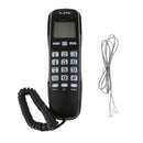 Desktop Corded Telephone Speaker Caller ID Line Phone LCD Display Black