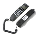 Desktop Corded Telephone Speaker Caller ID Line Phone LCD Display Black