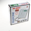 Desktop Corded Telephone Phone Desk-Mountable Redial with Phone Line Black