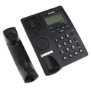 Desktop Corded Telephone Phone Desk-Mountable Redial with Phone Line Black