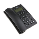 Desktop Corded Telephone Phone Desk-Mountable Redial with Phone Line Black