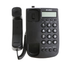 Desktop Corded Telephone Phone Desk-Mountable Redial w/ Phone Line Black