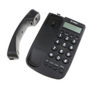 Desktop Corded Telephone Phone Desk-Mountable Redial w/ Phone Line Black