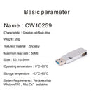 USB 3.0 Flash Drive Dual Pen Drive USB Type-C U Disk Swivel Design 64GB