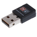 600Mbps Dual Band 2.4 GHz/5GHz USB WIFI Adapter Network Lan Connector for Win7