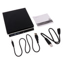 12.7mm USB 3.0 CD DVD RW Burner Optical Drive External Enclosure Case Only-Black