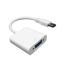 USB 3.0 to VGA Video Adapter Cable Graphic Card Display External for Win 7/8-White
