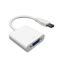 USB 3.0 to VGA Video Adapter Cable Graphic Card Display External for Win 7/8-White