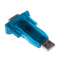 USB to RS232 Serial Blue DB9 Adapter Connector+ USB Cable for XP Vista