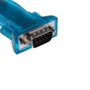 USB to RS232 Serial Blue DB9 Adapter Connector+ USB Cable for XP Vista