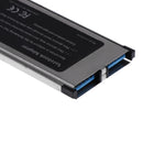 Express Card to 2Port USB3.0 34mm Adapter Convert Card Expansion NEC Chipset