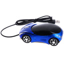 Wired Mouse Car Shaped Game USB Optical Mice for PC 800DPI Blue