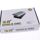 3.5'' SATA/IDE Port to USB2.0 External Hard Disk Case Storage Protector Silver Grey