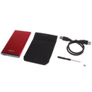2.5'' USB3.0 Enclosure Solid State Drive External Case Adapter for Laptop Red