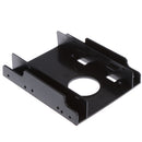 Dual 2.5'' to 3.5inch Mounting Adapter Bracket Dual HDD Dock Holder Tray