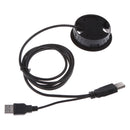 3 Port USB 2.0 Rotate External Adapter Hub Cable Tidy Hole Cover for Laptop
