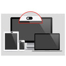 3Piece Webcam Cover Slider for Camera Shield Laptop iPad Phone Desktop Black White