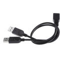 30cm USB-A Female to 2Port USB Male Y-Splitter Extension Adapter Cable