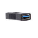 Type A Female-Female USB3.0 Adapter Coupler Gender Changer Connector Black