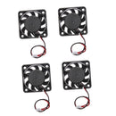 4PCS 12V 3Pin 40x40x10mm Mini-Fan Silent Computer Cooler Cooling Fan