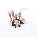 4x 4Pin Power Y-Splitter Fan Cable 1 to 4x3pin Adjust Speed 12V 5V for PC