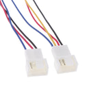 5Piece 4Pin to Dual 4Pin Y Shape Cable Cooling Fan Converter Power Extension