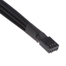 2pcs 4Pin PWM to 3x 3pin/4Pin Fan Splitter Power Cable Sleeved Braided Cord