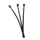 2pcs 4Pin PWM to 3x 3pin/4Pin Fan Splitter Power Cable Sleeved Braided Cord