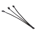 2pcs 4Pin PWM to 3x 3pin/4Pin Fan Splitter Power Cable Sleeved Braided Cord