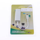 Micro USB to RJ45 LAN 10/100Mbps Fast Ethernet Network Adapter Card White