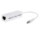 Micro USB to RJ45 LAN 10/100Mbps Fast Ethernet Network Adapter Card White