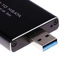 mSATA Enclosure to USB3.0 Support 5cm mSATA SSD External Adapter Case