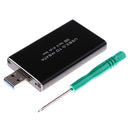 mSATA Enclosure to USB3.0 Support 5cm mSATA SSD External Adapter Case