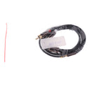 3.5mm Stereo Male Plug to 2 RCA Audio Male Adapter Speaker Cable Cord Black